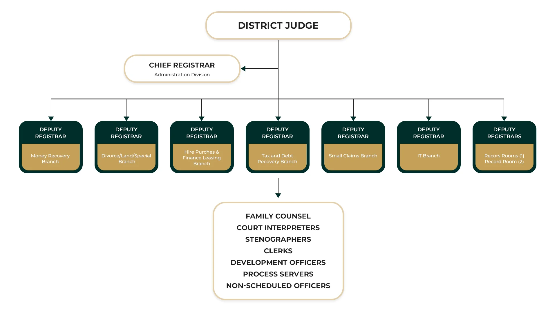 District Court Mahara ORGANIZATIONAL STRUCTURE